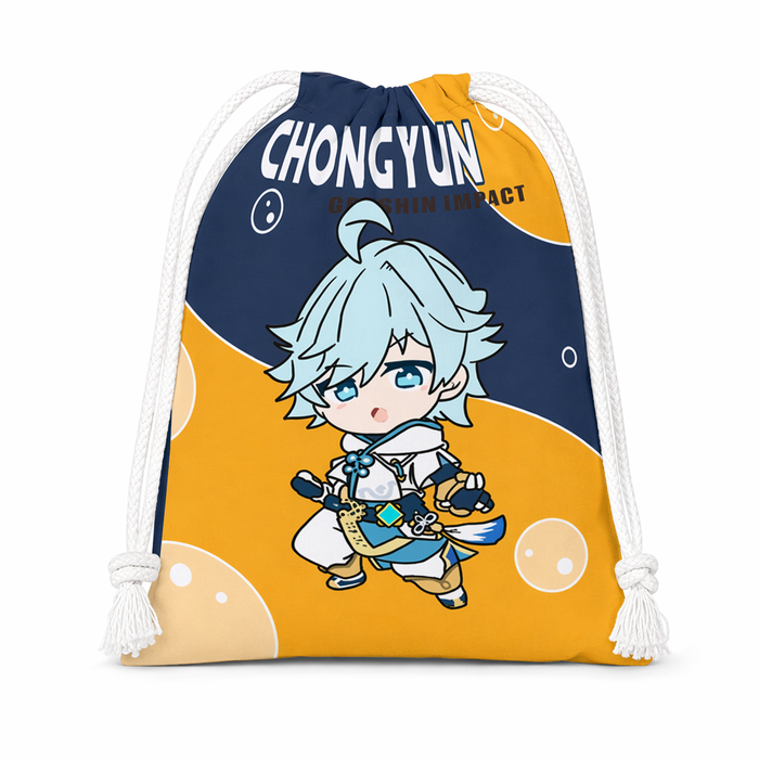 Chibi Genshin Drawstring Bags Set Chongyun
