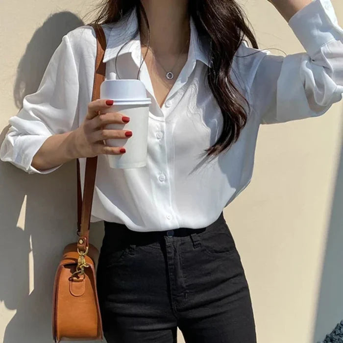 Classic Sheer Women's Top: black, light blue outfit/clothing, minimal style