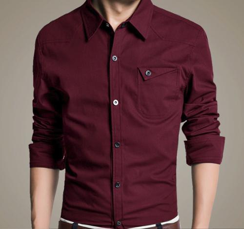 Classic White Long Sleeve Shirt with Flip Pocket and Button Front for Men: white, black button-up shirt, minimal style