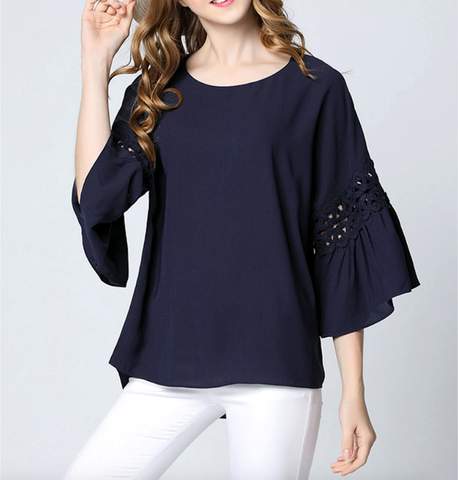 Classic White Top with Elegant Ruffle Sleeves for Women: white women's blouse/top, minimal feminine style