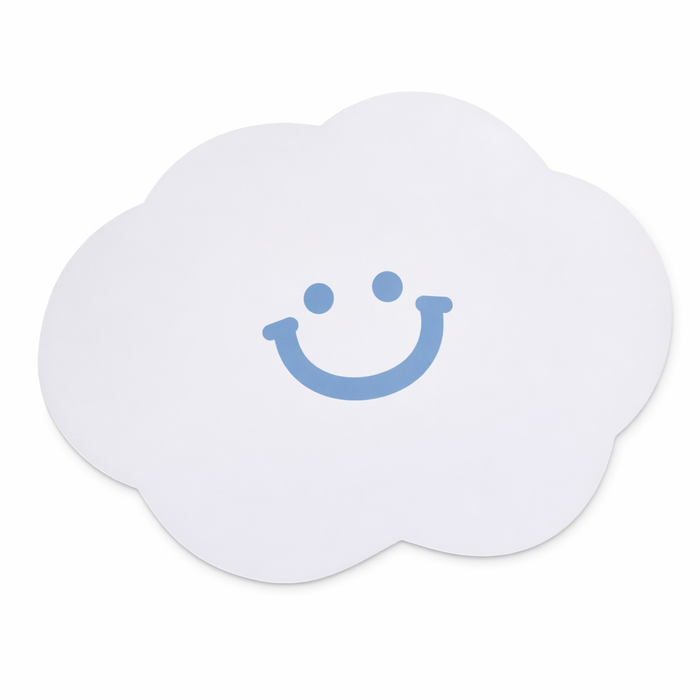 Cloud Mouse Pad: Whimsical, Compact, Durable White