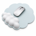 Cloud Mouse Pad with Wrist Support Blue