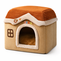 Collapsible Animal Shelter Brown