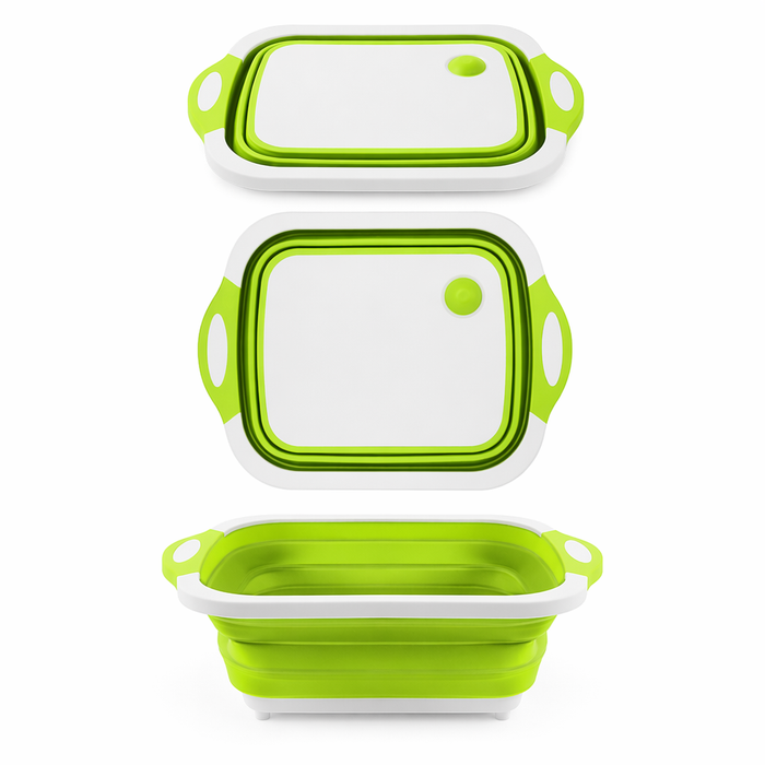Collapsible Cutting Board with Multiple Functions Green