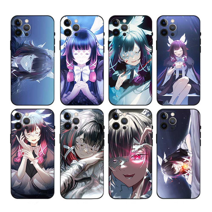 Columbina Genshin Impact Phone Case: blue, purple anime-style female characters, anime, cartoon, fantasy style