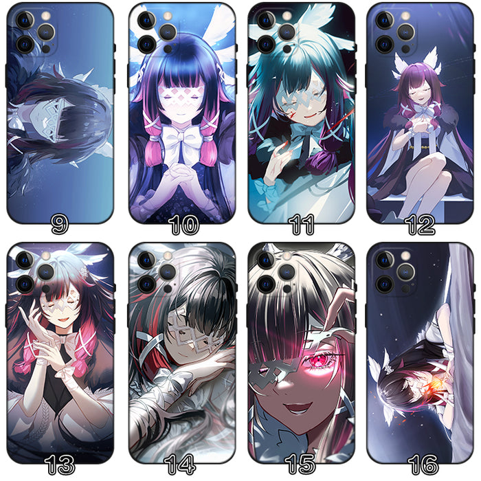 Columbina Genshin Impact Phone Case: blue, purple anime-style female characters, anime, cartoon, fantasy style