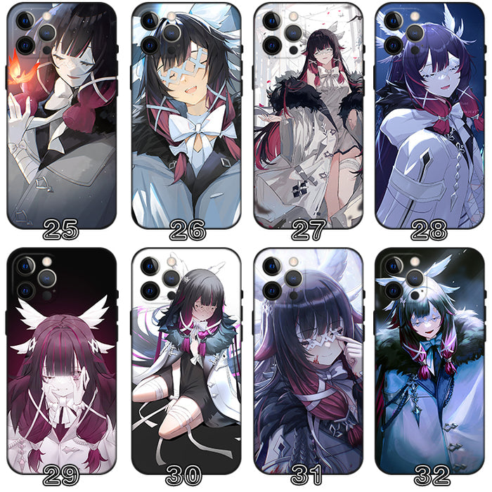 Columbina Genshin Impact Phone Case: blue, purple anime-style female characters, anime, cartoon, fantasy style