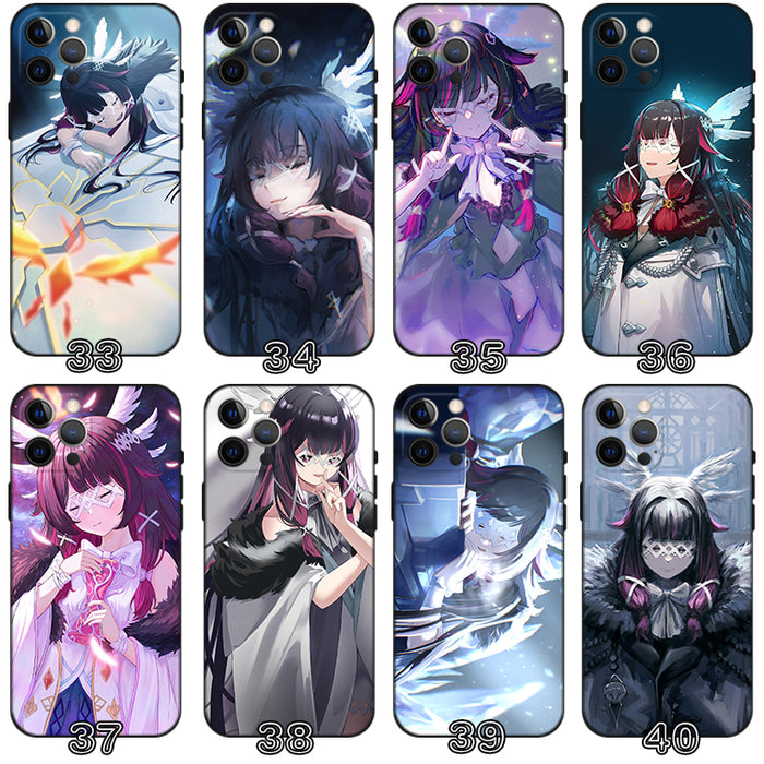 Columbina Genshin Impact Phone Case: blue, purple anime-style female characters, anime, cartoon, fantasy style