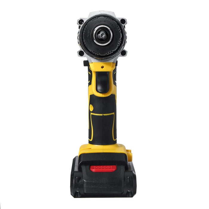 Cordless Impact Drill Driver with 48V Power and 25+3 Torque Options: yellow, black cordless power drill, modern industrial st