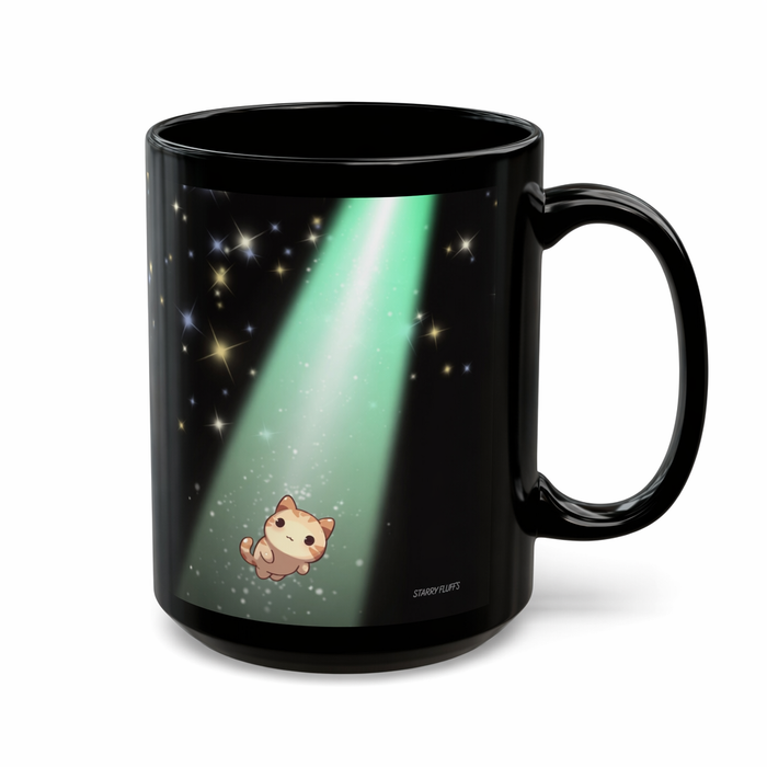 Cosmic Kitty Delight Coffee Tea Mug by Starry Fluff's Default