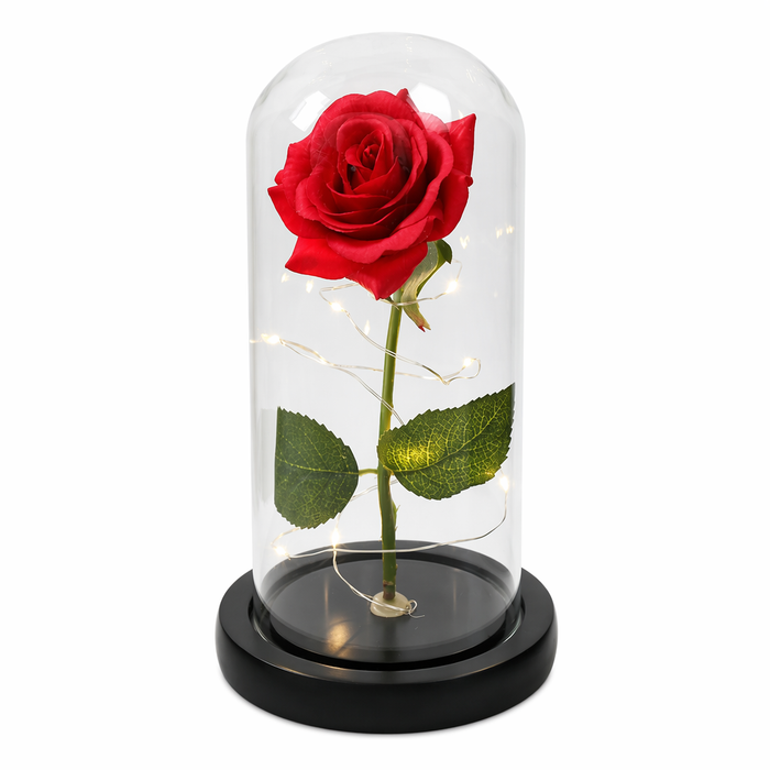 Cosmic LED Rose Sphere Red