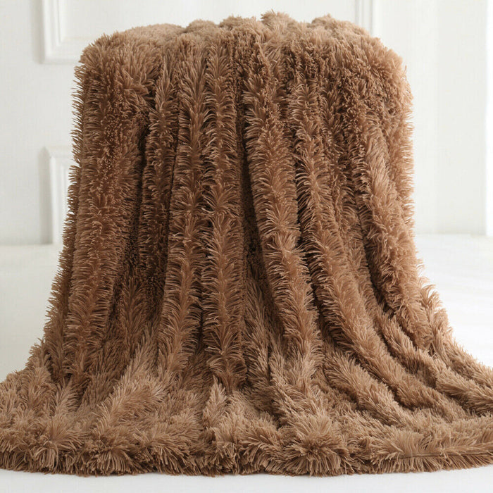 Cozy Faux Fur Blanket for Ultimate Comfort: dusty pink throw blanket, cozy minimal style