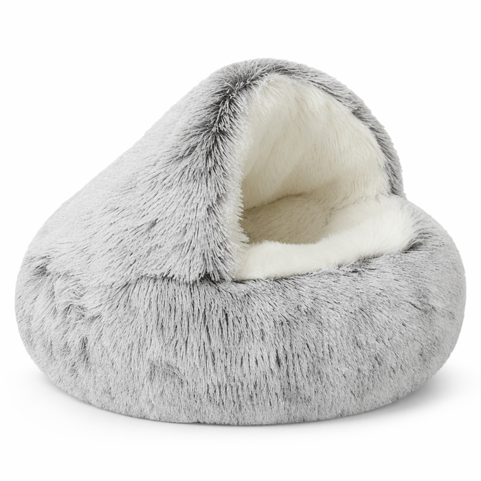 Cozy Pet Bed for the Winter Season Gray
