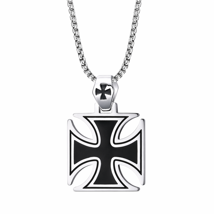 Cross Charm Pendant for Necklace Black