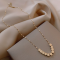 Cubed Necklace for Women: gold necklace, minimal style
