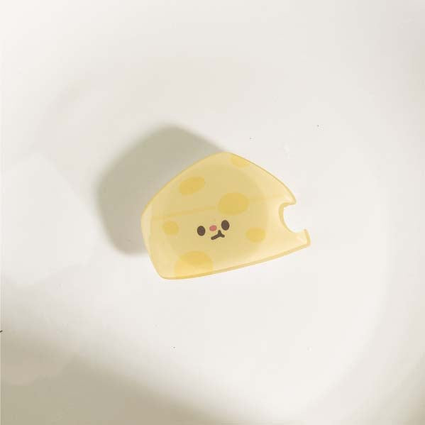Cute Animal and Food Phone Grips: light blue, green smiling Earth/globe character, cute cartoon style