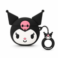 Cute Cartoon Character AirPod Cases Black