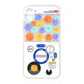 Cute Cartoon iPhone Case with Protection: transparent, white cartoon round-faced characters, kawaii cartoon style
