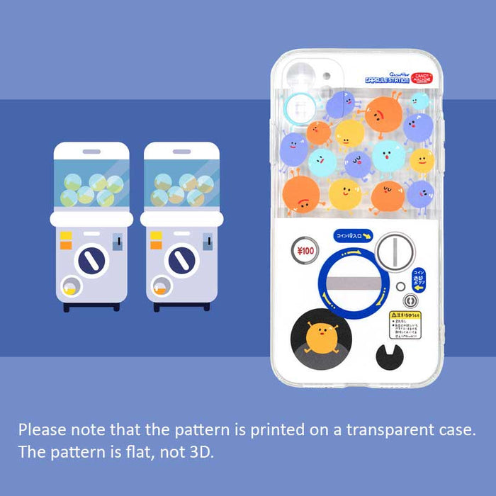 Cute Cartoon iPhone Case with Protection: transparent, white cartoon round-faced characters, kawaii cartoon style