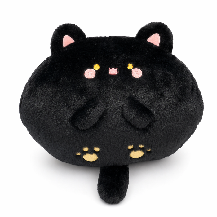Cute Cat Plush Cushion - Comfortable & Adorable Black