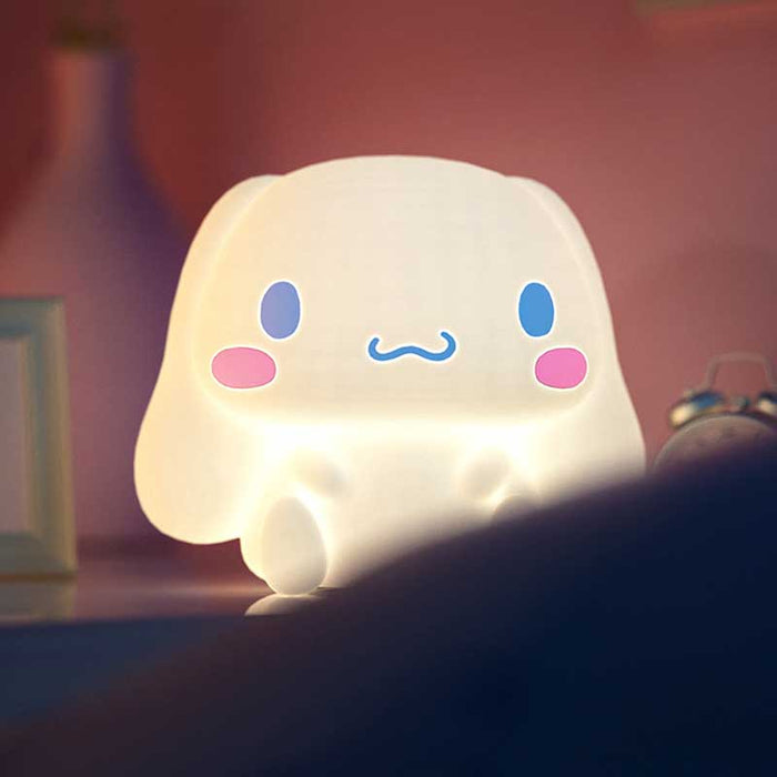 Cute Cinnamoroll LED Night Light: white, blue cartoon puppy character, kawaii cartoon style