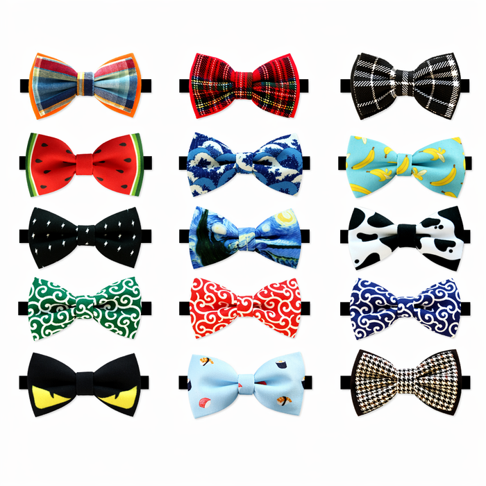 Cute Dog Bow Ties with Velvet Collar Default