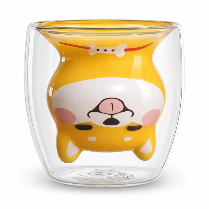 Cute Dog Cup for Animal Lovers Yellow