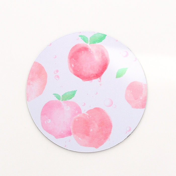 Cute Fruit Mouse Pad for Gamers: red-orange, white cute watermelon slice character, kawaii cartoon style