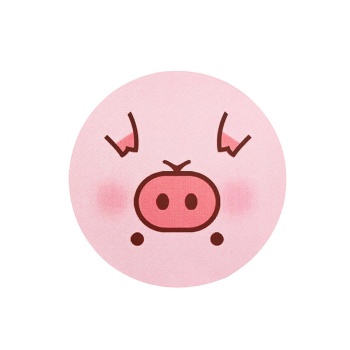 Cute Fruit Mouse Pad for Gamers: red-orange, white cute watermelon slice character, kawaii cartoon style
