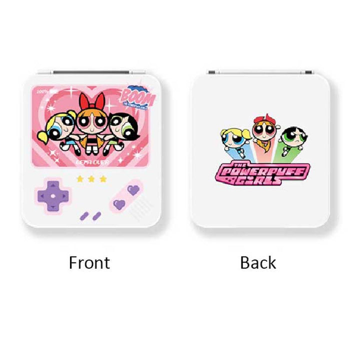 Cute Game Case for Switch: white, pink The Powerpuff Girls characters, cartoon style