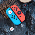 Cute Ghost Switch Joystick Caps: Features & Compatibility: white, black cartoon ghost and black spiky character, cute cartoon