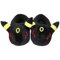 Cute House Slippers for Umbreon lovers: black, yellow Umbreon character, cartoon/kawaii style