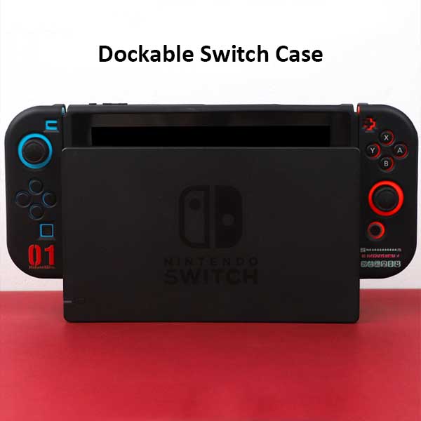 Cute Miku Switch case with precision: light blue, dark blue anime-style female character, anime, colorful, decorative style