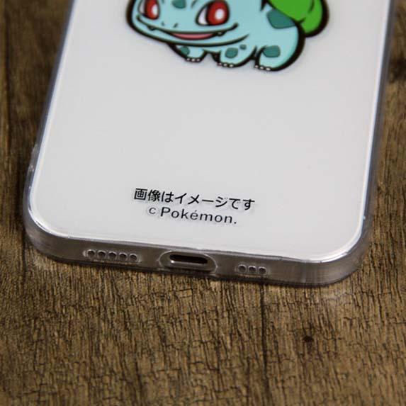Cute Pokemon TPU iPhone Case: white, black Pokémon characters, cartoon, kawaii style