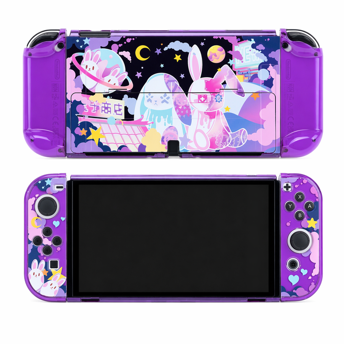Cute Purple Switch OLED Case A