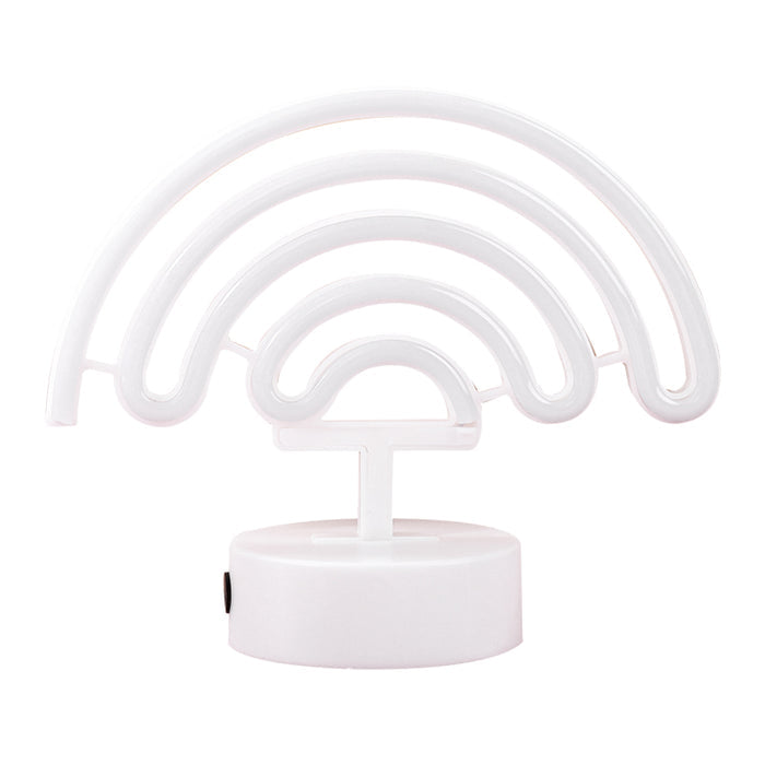 Cute Rainbow LED Night Light: pink, purple rainbow, kawaii, colorful style