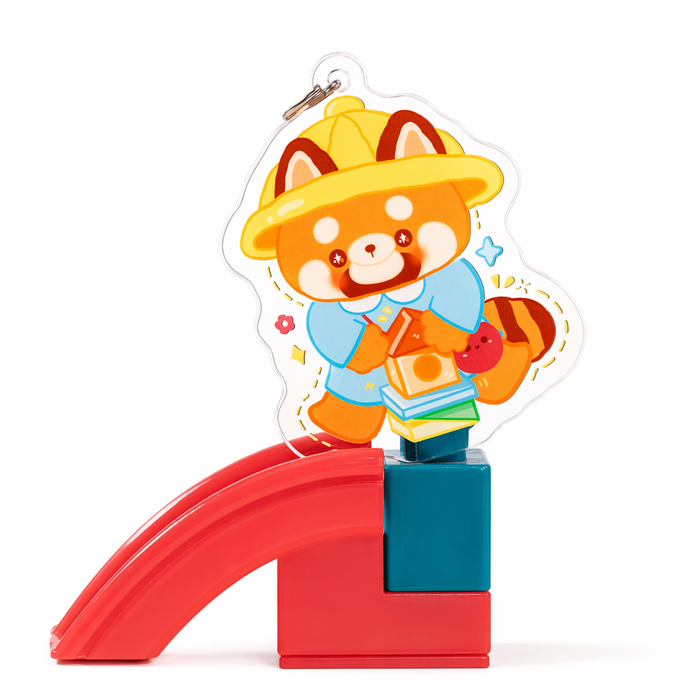 Cute Red Panda Keychain with Kawaii Designs A