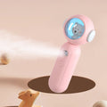 Cute Teddy Bear Travel-Size USB Nano Mister for Hydrating Facial Mist: white, light blue bear character, cute cartoon/kawaii