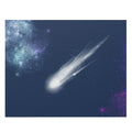 Darting Comet Universe Jigsaw Puzzle, 500-Piece: dark gray, navy blue comet in outer space, realistic space illustration styl