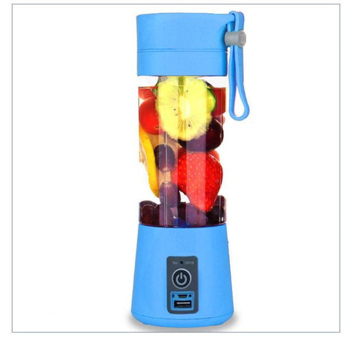 Deluxe Version of the Portable USB Electric Smoothie Maker: pink, blue portable blender bottles, minimal colorful style