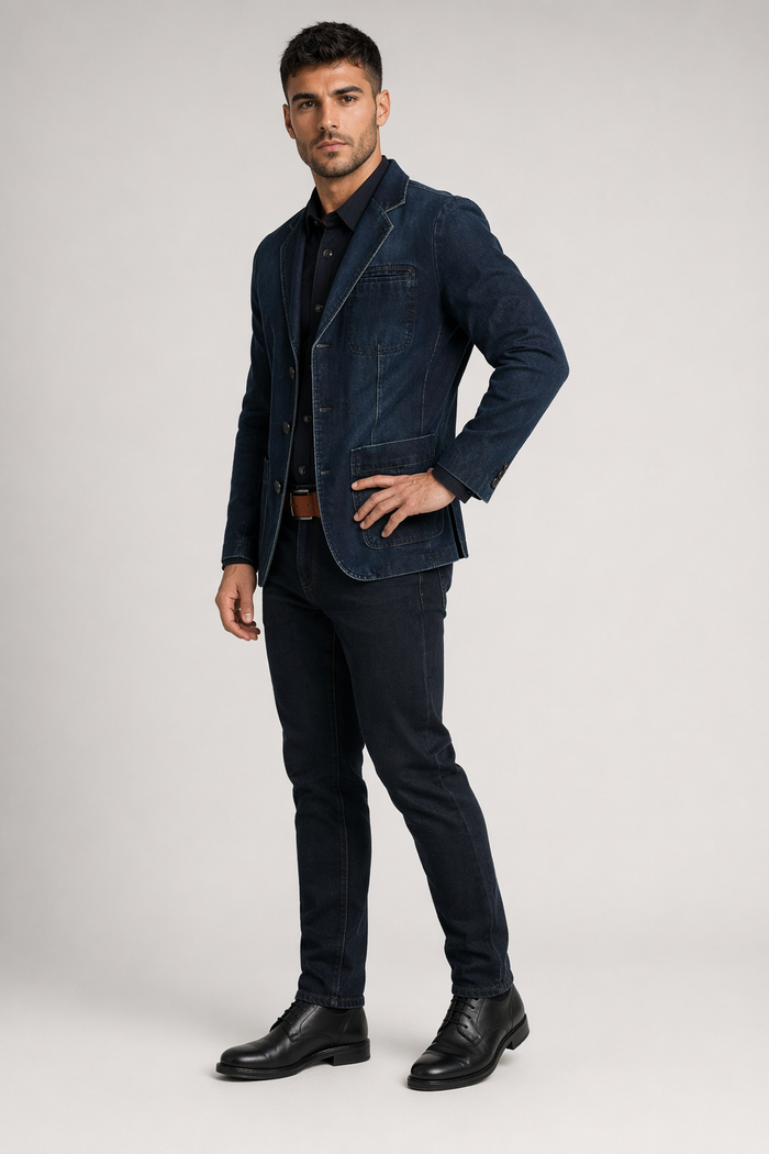 Denim Sports Jacket for Men Default