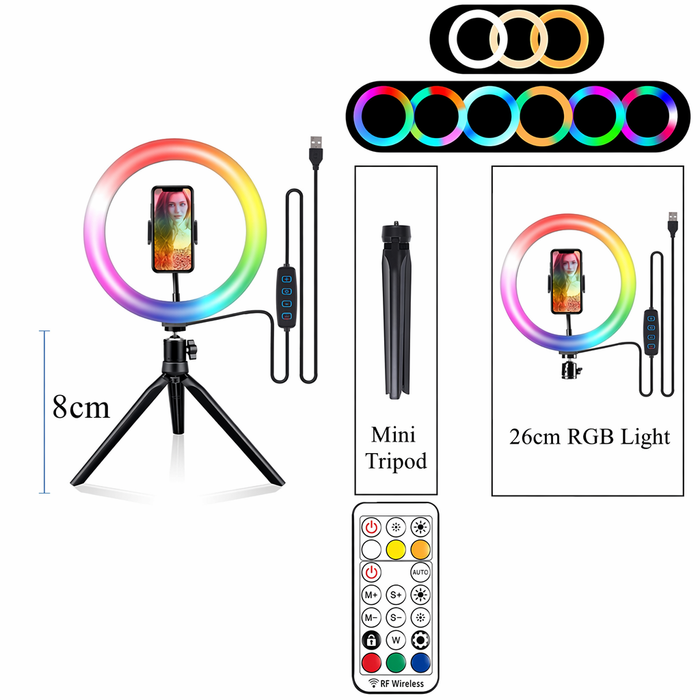 Desktop RGB Selfie Ring Light Default