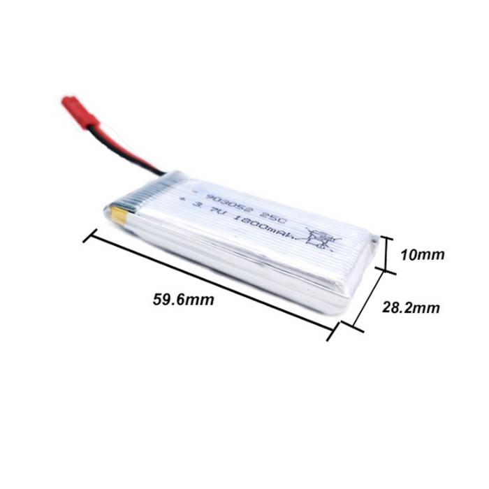 Dragon J10X WiFi RC Quadcopter Drone Battery: Enhance Your Flying Experience: silver, white rectangular battery pack with red