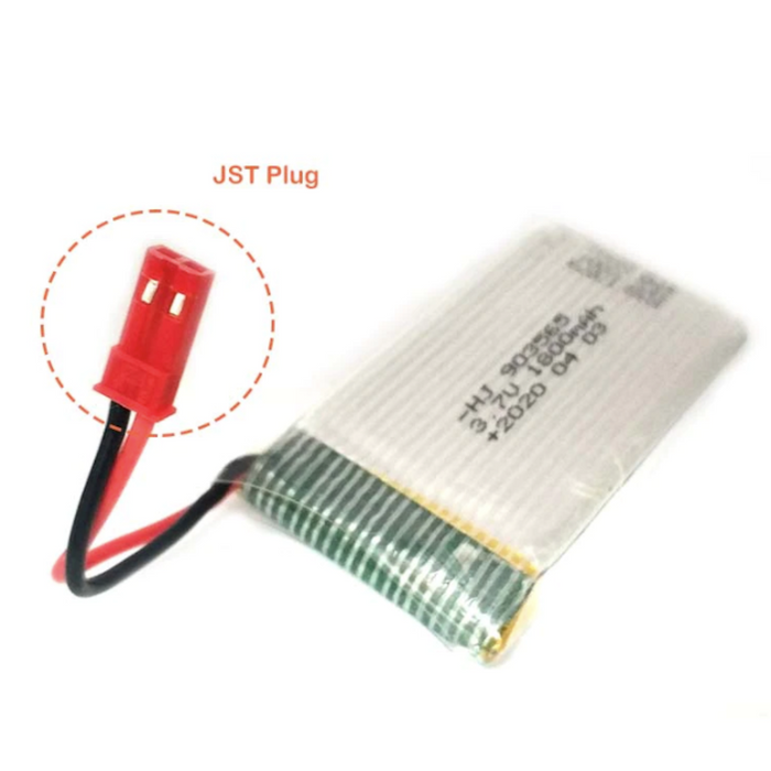 Dragon J10X WiFi RC Quadcopter Drone Battery: Enhance Your Flying Experience: silver, white rectangular battery pack with red
