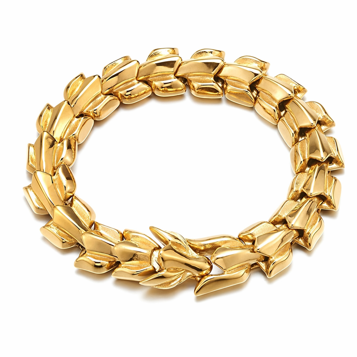Dragon Keel Bracelet with Silver Plating Gold