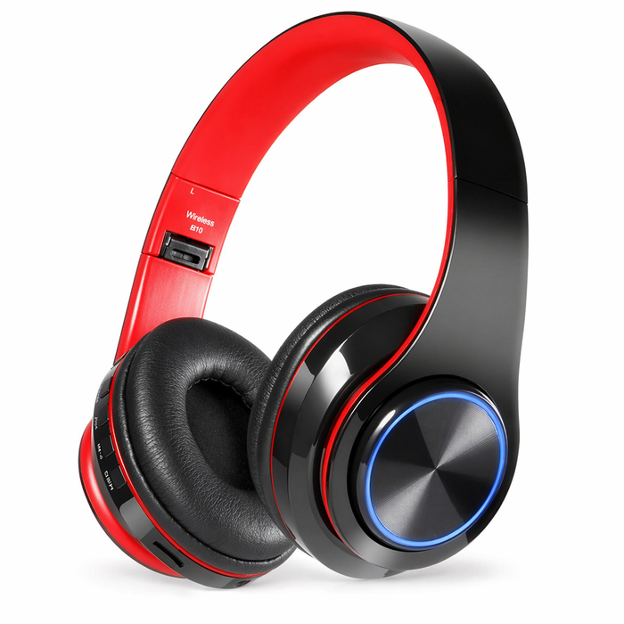 Dragon Z10 Bluetooth Headphones with Color Changing Feature Black