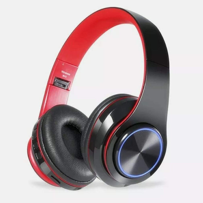 Dragon Z10 Bluetooth Headphones with Color Changing Feature: black, red over-ear headphones, modern style