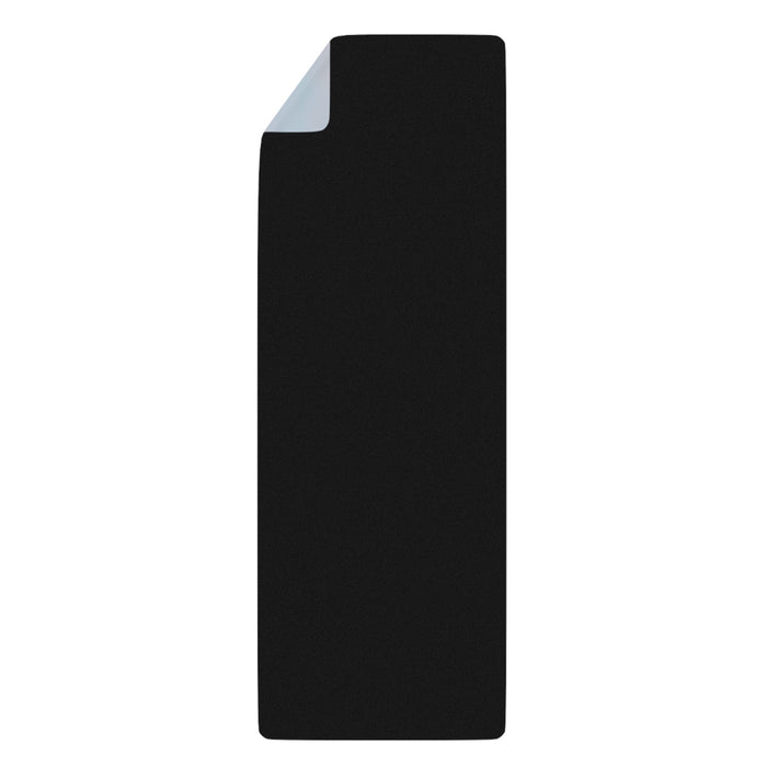 Elevated Yoga Mat: white, light gray mountain landscape, minimal style