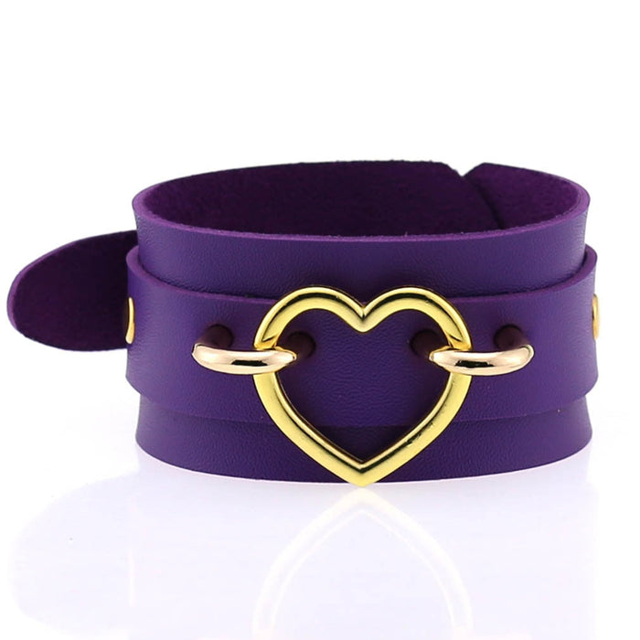 Gold Heart / Purple