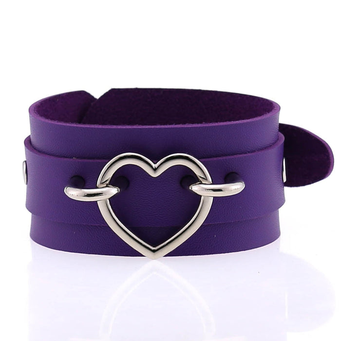 Silver Heart / Purple